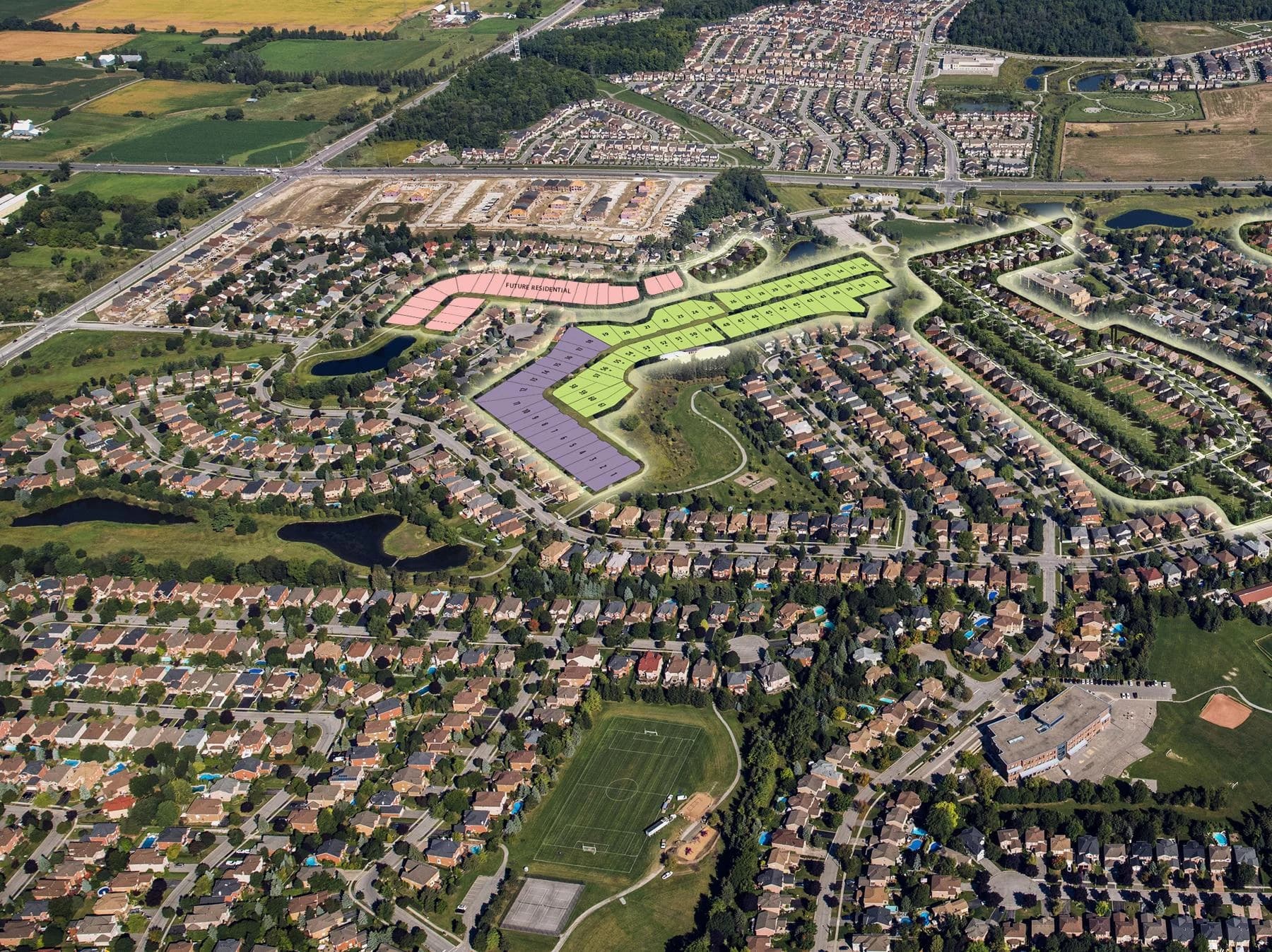 Newmarket neighbourhood imagery from the project brochure